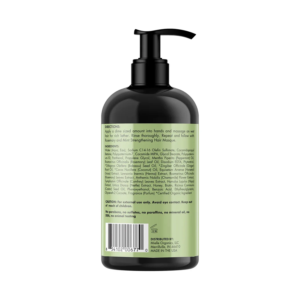 Mielle, Strengthening Shampoo, Rosemary and Mint, 12 fl oz (355 ml)