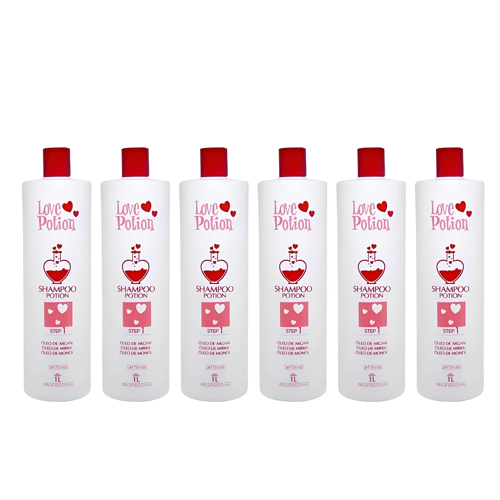 Love Potion, Love Potion, Deep Cleansing Shampoo For Hair, 6x1L