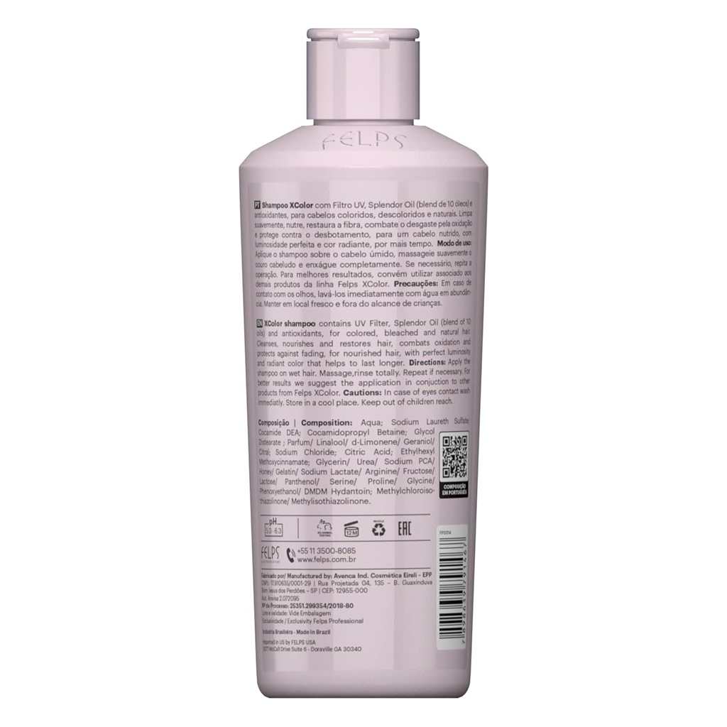 Felps, XColor, Deep Cleansing Shampoo For Hair, 250ml