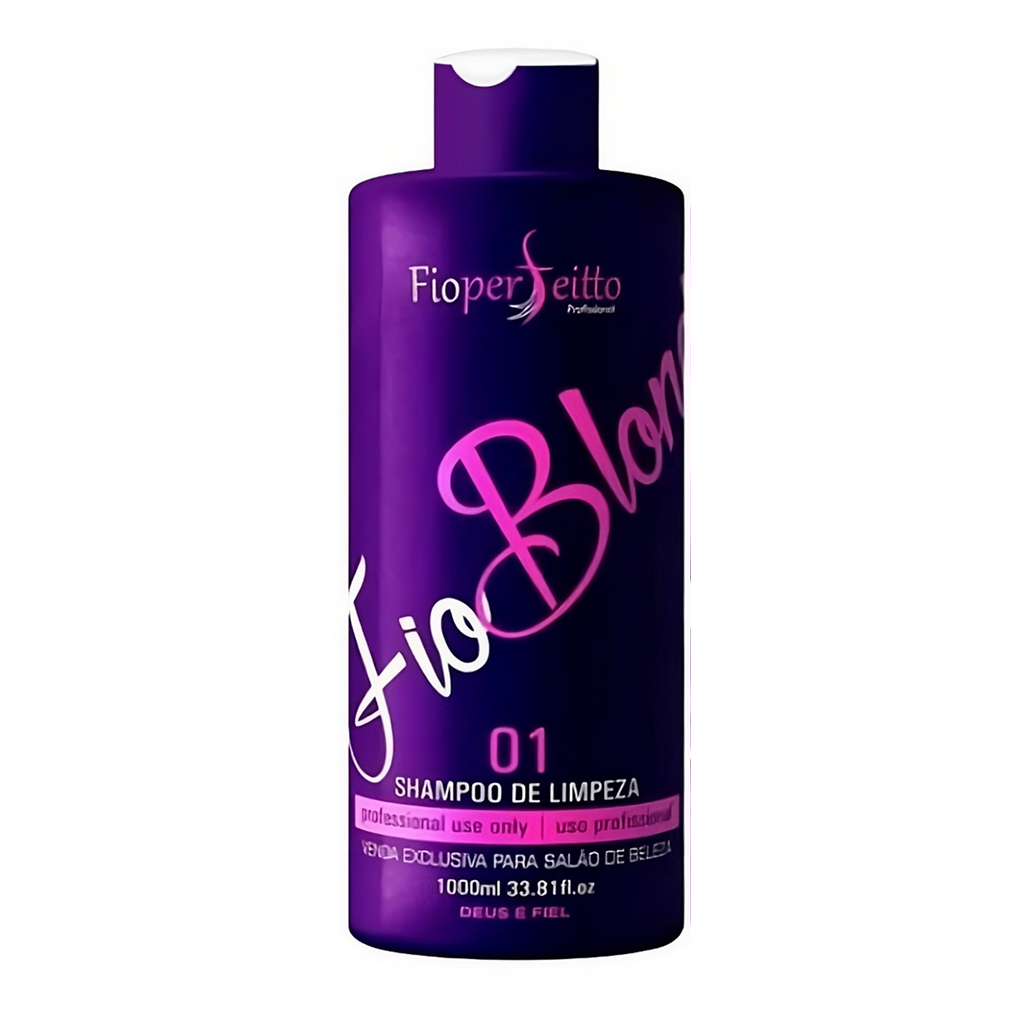 Fio Perfeito, Matizador Fioblond Step 1, Deep Cleansing Shampoo For Hair, 1L