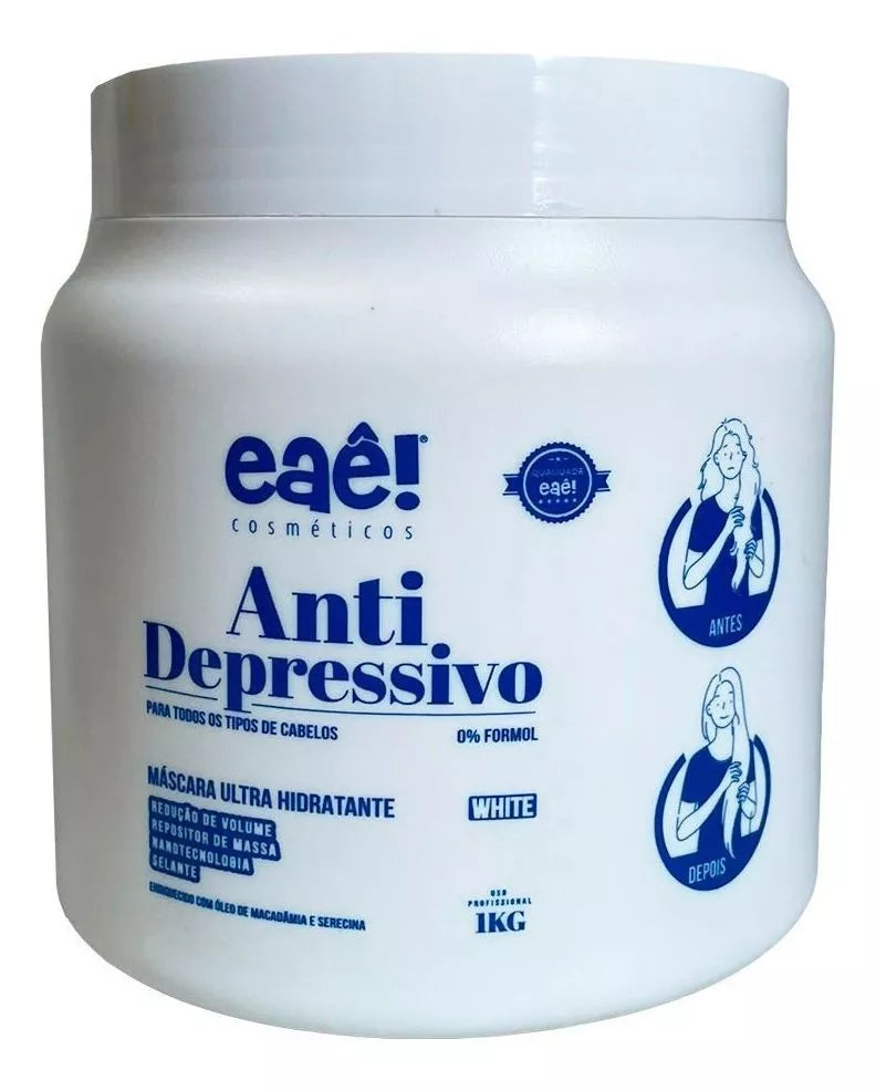 Eae Cosmeticos, Anti Depressivo White, Maska do włosów do włosów, 1kg,