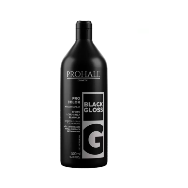 Prohall, Pro Collor Black Gloss G, Hair Dye For Hair, 500ml