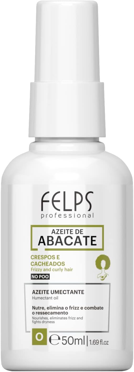 Felps, Cachos Azeite de Abacate, Finishing Oil For Hair, 50ml