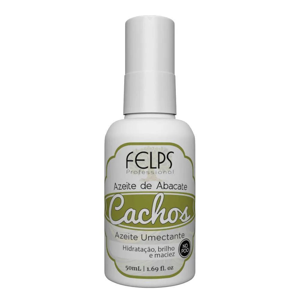 Felps, Cachos Azeite de Abacate, Finishing Oil For Hair, 50ml