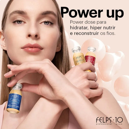 Felps cronograma capilar ampolas power up 3x15ml