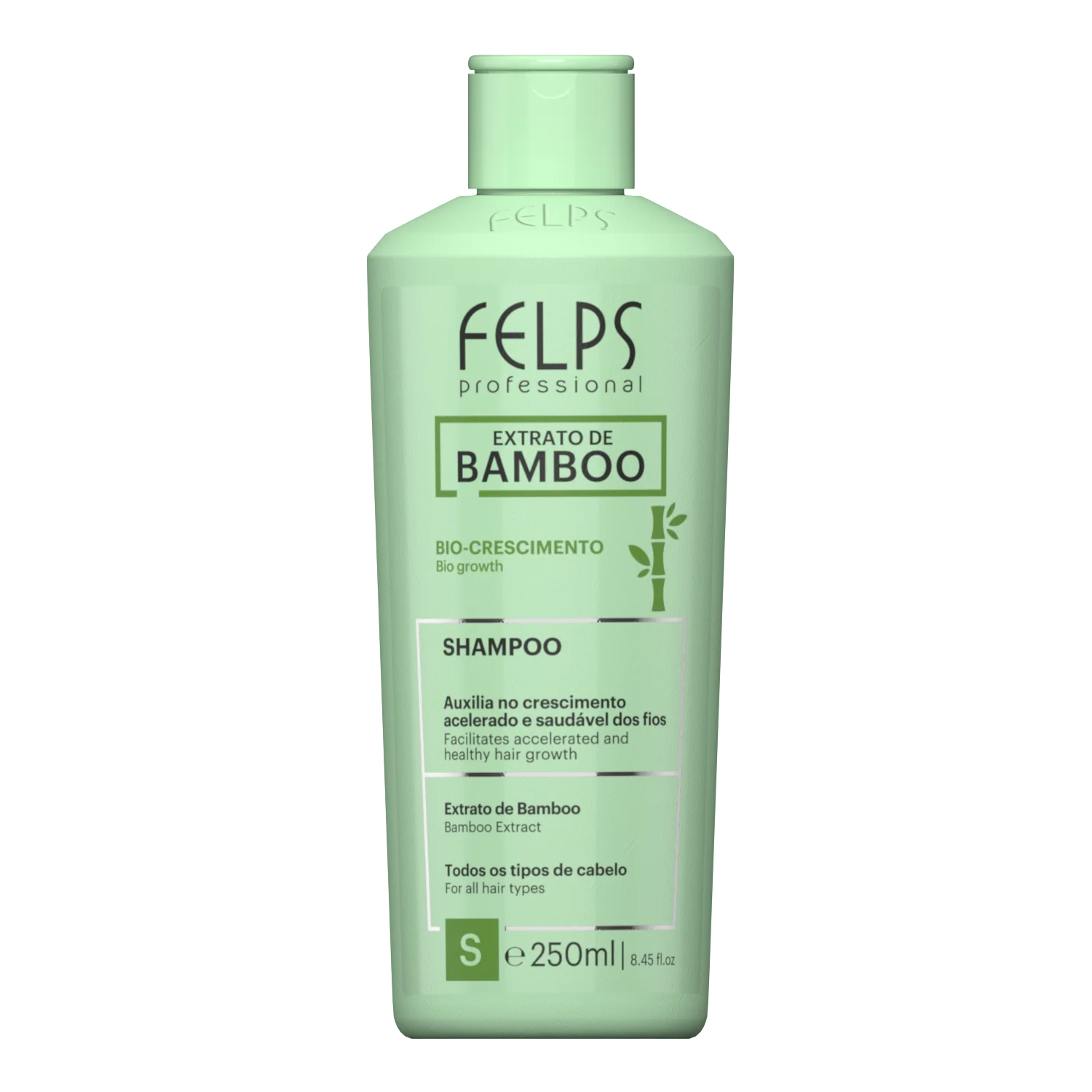 Felps, Extrato de Bamboo, Deep Cleansing Shampoo For Hair, 500ml