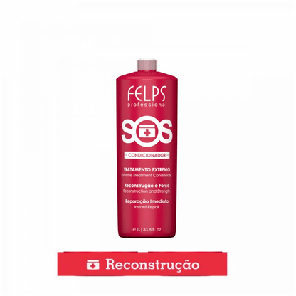 Felps, Kit SOS Tratamento Extremo, 2x1L | 38.2 oz - BUY BRAZIL STORE