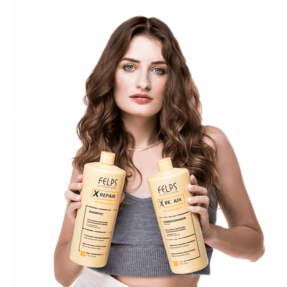 Felps, Kit Xrepair Bio Molecular, 2x1L | 33.8 oz - BUY BRAZIL STORE