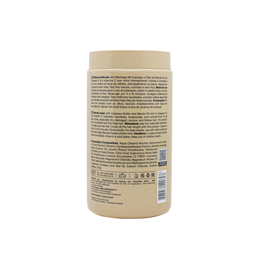 Felps, Marula Hipernutrição, Hair Mask For Hair, 1kg 35.2 oz - BUY BRAZIL STORE