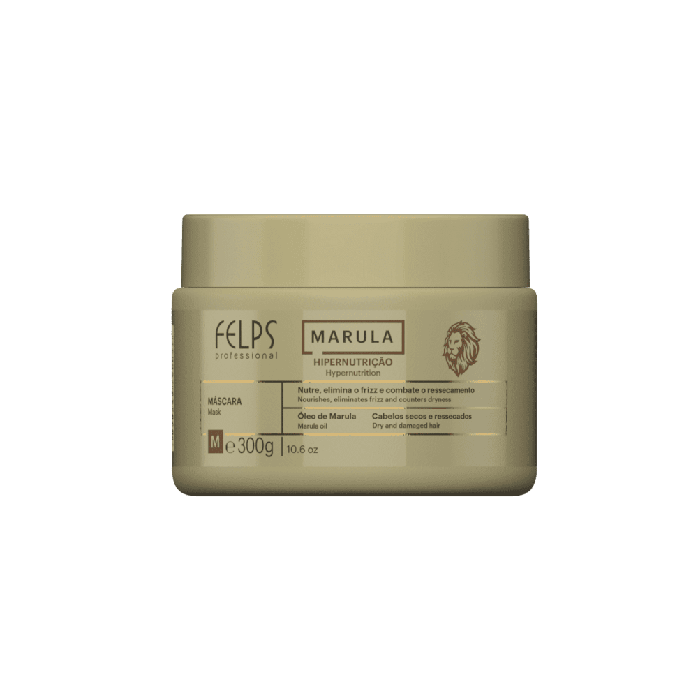 Felps, Marula Hipernutrição, Hair Mask For Hair, 300g 10.5 oz - BUY BRAZIL STORE