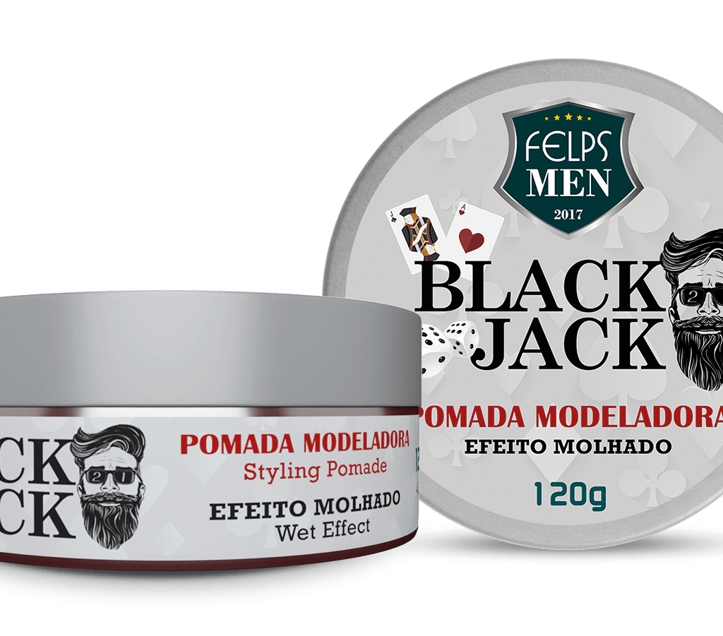 Felps Men Black Jack Pomada Efeito Molhado 120g 4.2 oz - BUY BRAZIL STORE-high-quality hair care from brazil
