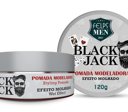 Felps Men Black Jack Pomada Efeito Molhado 120g 4.2 oz - BUY BRAZIL STORE-high-quality hair care from brazil
