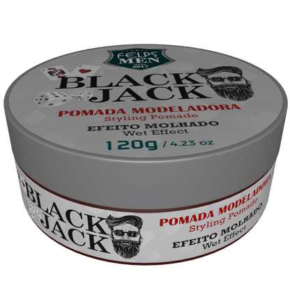 Felps Men Black Jack Pomada Efeito Molhado 120g 4.2 oz - BUY BRAZIL STORE