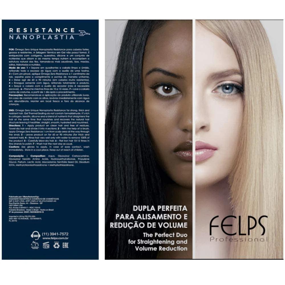 Felps | Omega Zero Kit Duo Resistance e Sensitive - 2x500ml - BUY BRAZIL STORE