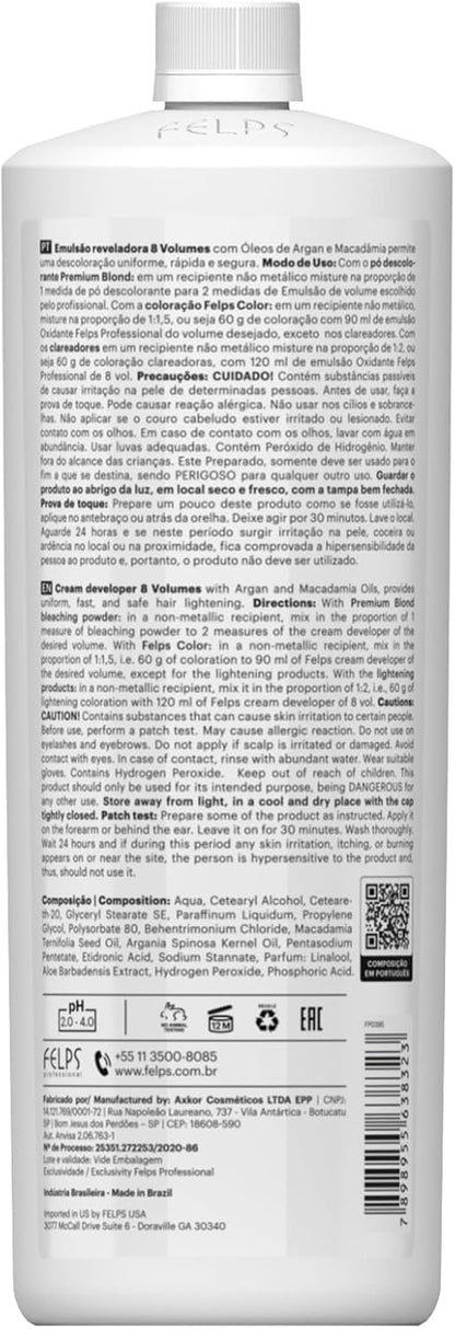 Felps Professional 8 Volume Developer – 900 mL