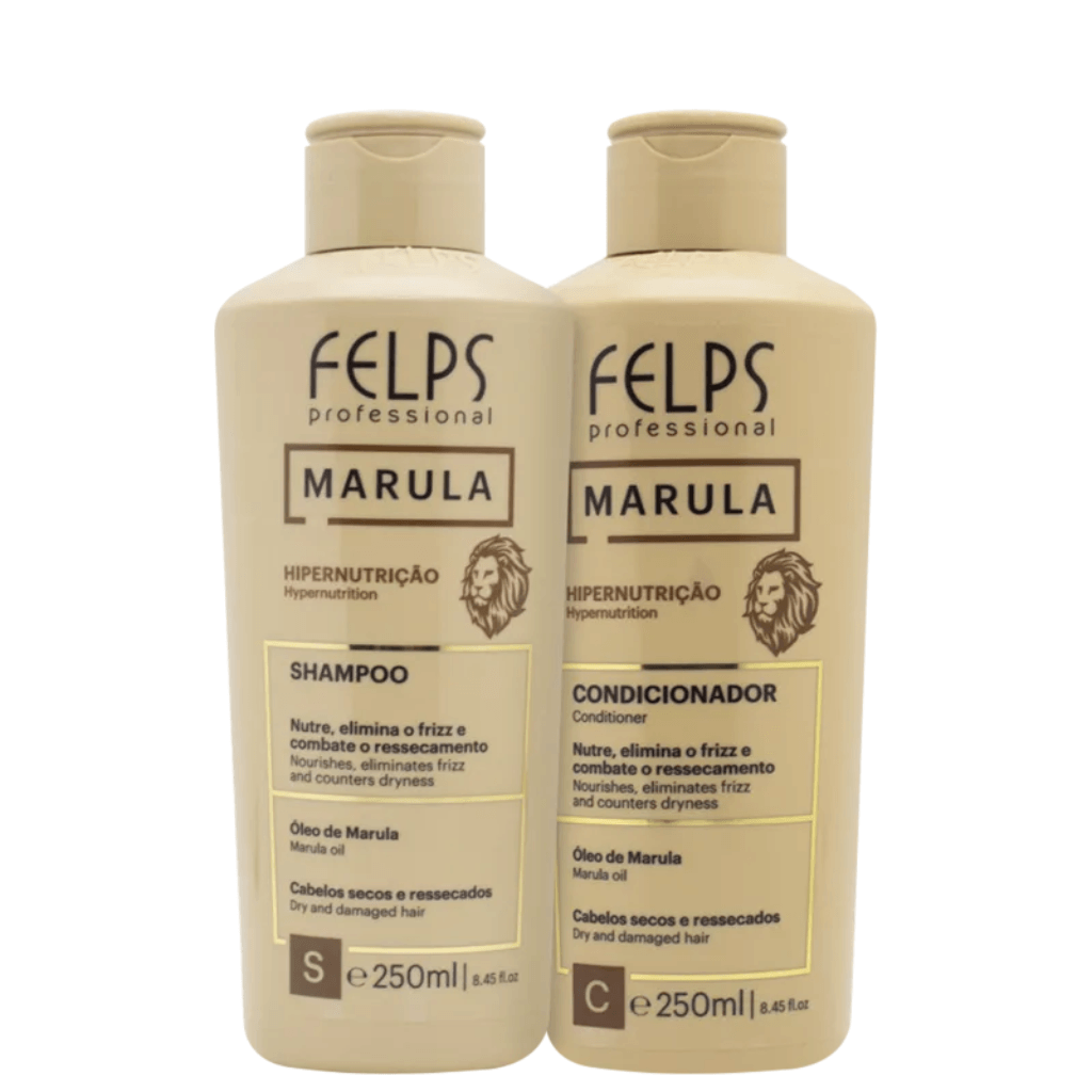 Felps Kit Marula Hipernutricao 2x250ml 8.4 oz - BUY BRAZIL STORE-felps hair products
