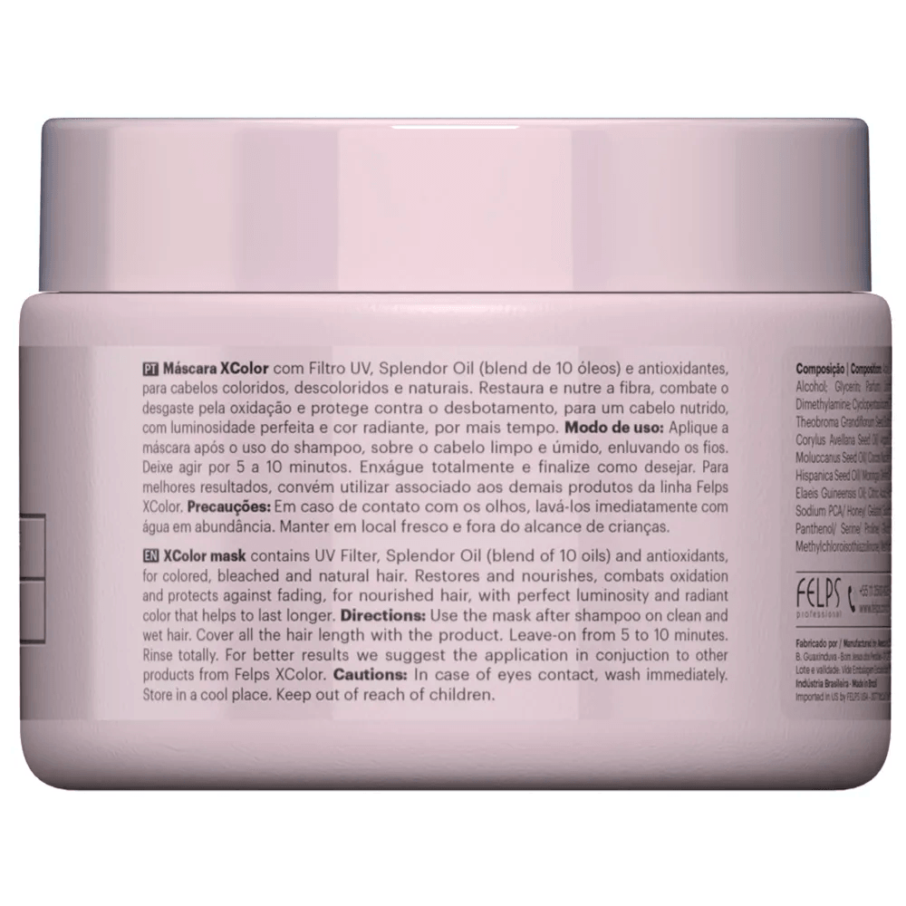 Felps X Color Protector Máscara Capilar - 300g 10.5 oz - BUY BRAZIL STORE