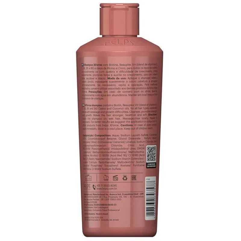 Felps, X Force, Deep Cleansing Shampoo For Hair, 250ml