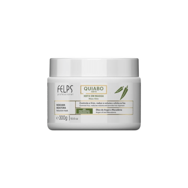 Felps, XBTX Okra Reducer, Hair Mask For Hair, 300ml - BUY BRAZIL STORE