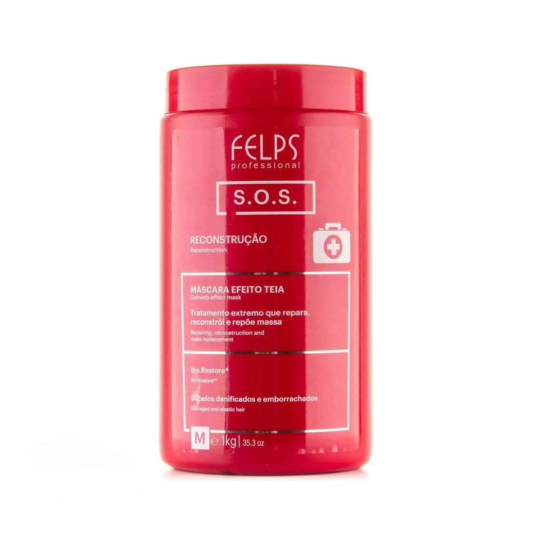 Felps Xmix SOS Extreme Repair Mask - 1kg | 35.2oz - BUY BRAZIL STORE-felps