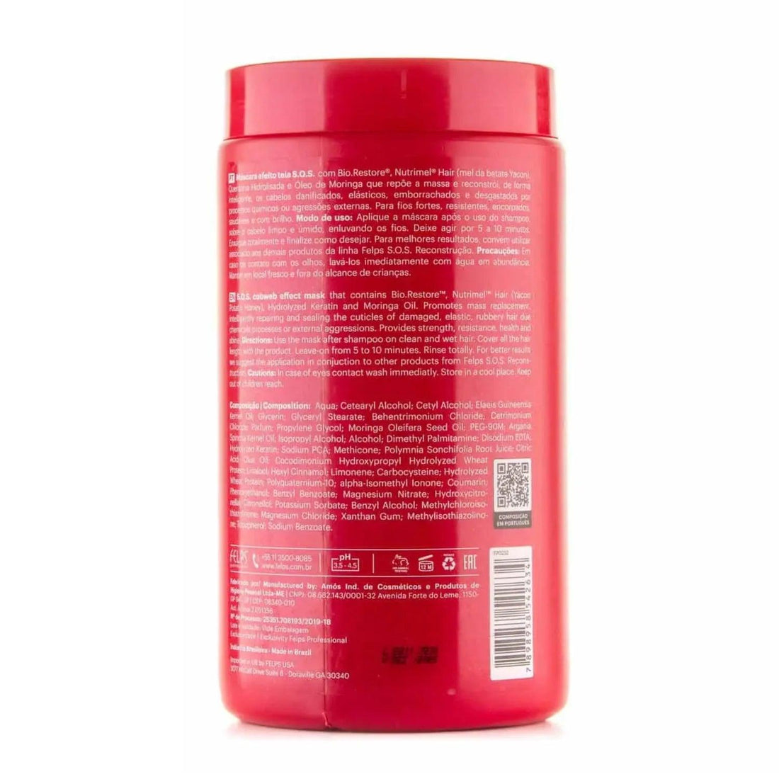Felps Xmix SOS Extreme Repair Mask - 1kg | 35.2oz - BUY BRAZIL STORE