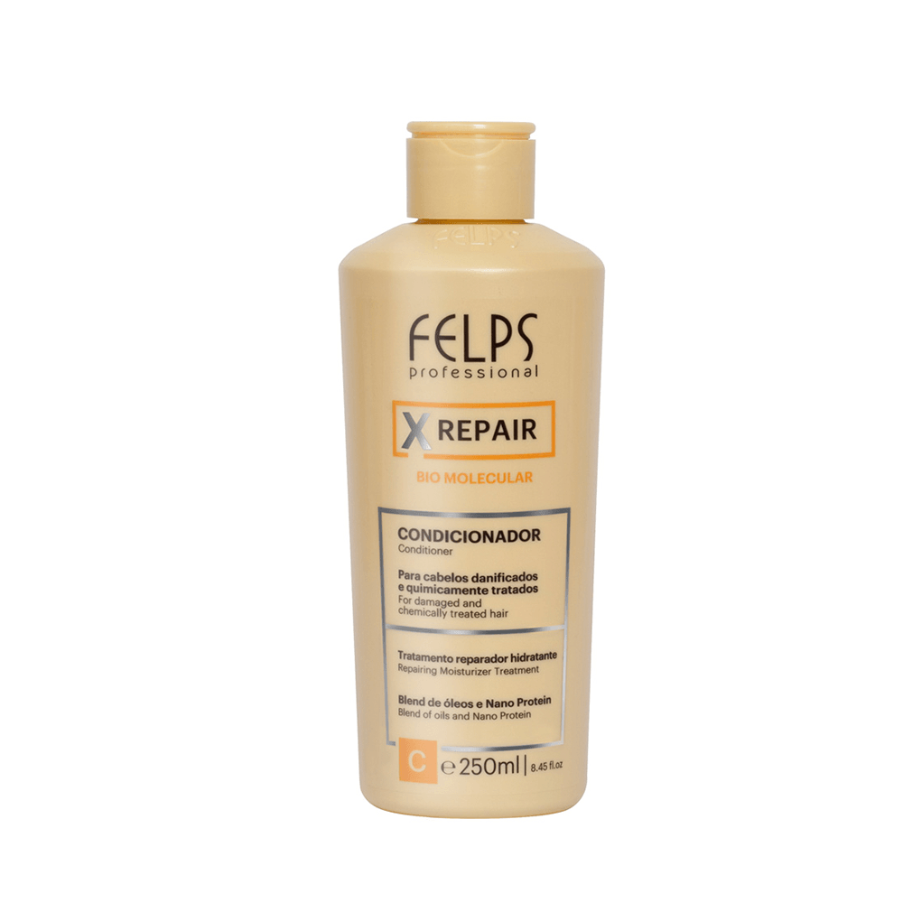 Felps, Xrepair Biomolecular, Restoring Conditioner For Hair, 250ml - BUY BRAZIL STORE