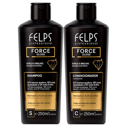 Force Gloss Kit Strength &amp; Shine 250mL Felps