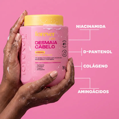 Forever Liss, Desmaia Cabelo, Hair Mask For Hair, 1kg