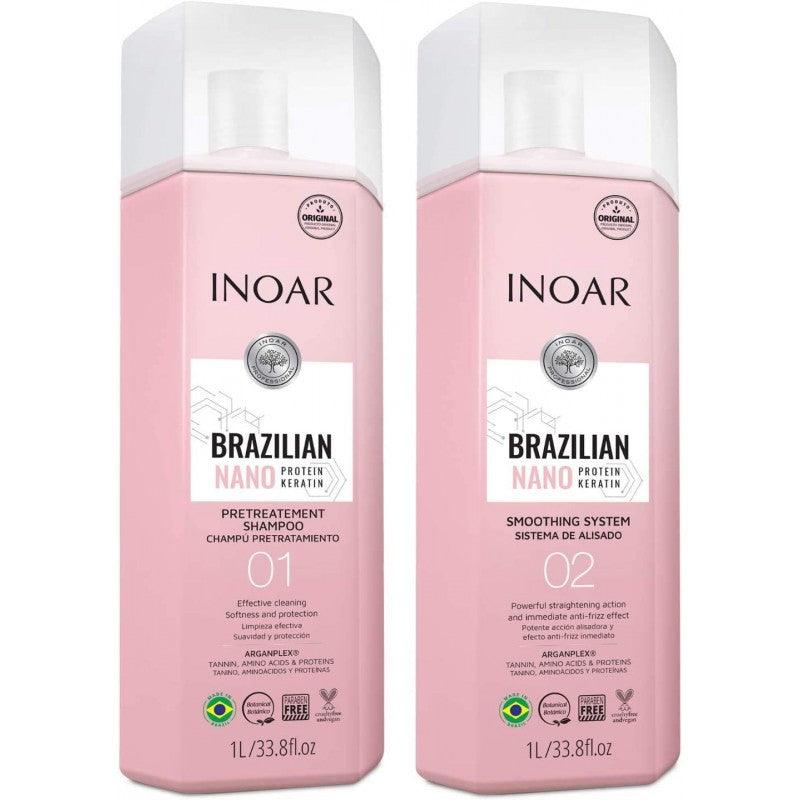 Inoar, Kit Nano Protein, 2x1L - BUY BRAZIL STORE