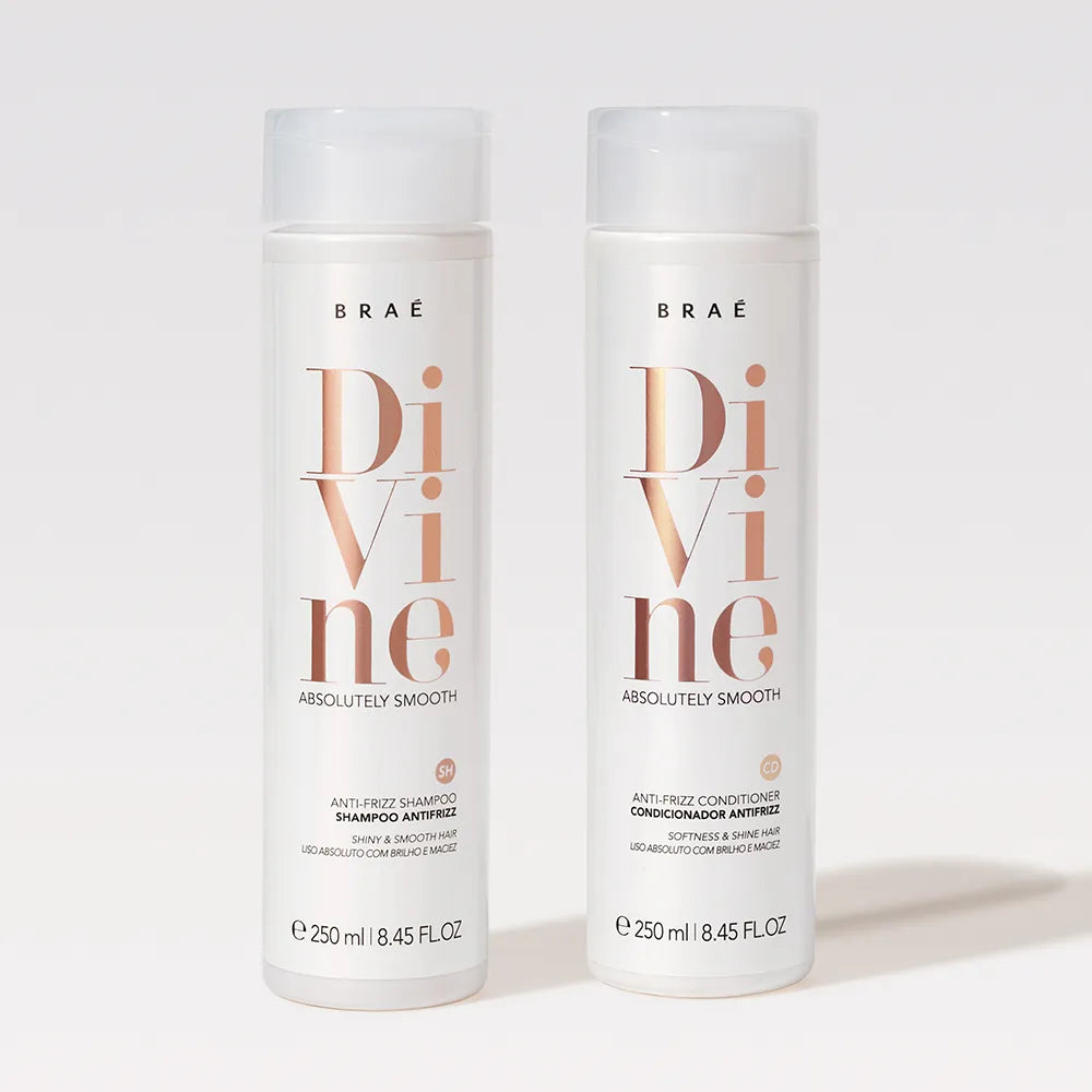 Kit Braée Divine Anti Frizz Shampoo Conditioner Absolute Smooth & Shine 2x1 250ml/2x8.45 fl.oz