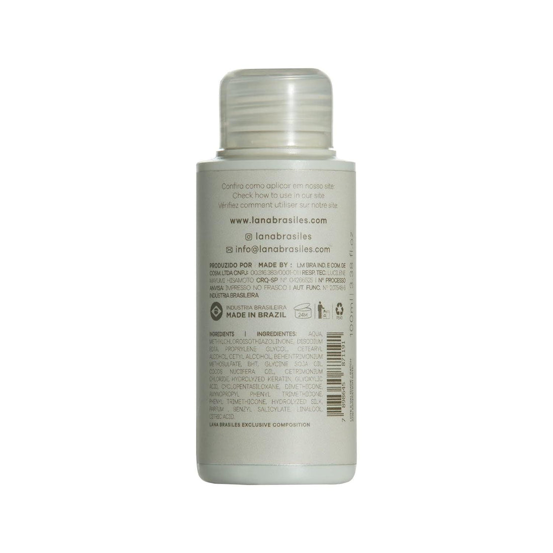 Lana Brasiles - Mini Forest Protein Smoothing Hair Treatment - All Hair Types -100 ml / 3.38 fl.oz. - BUY BRAZIL STORE