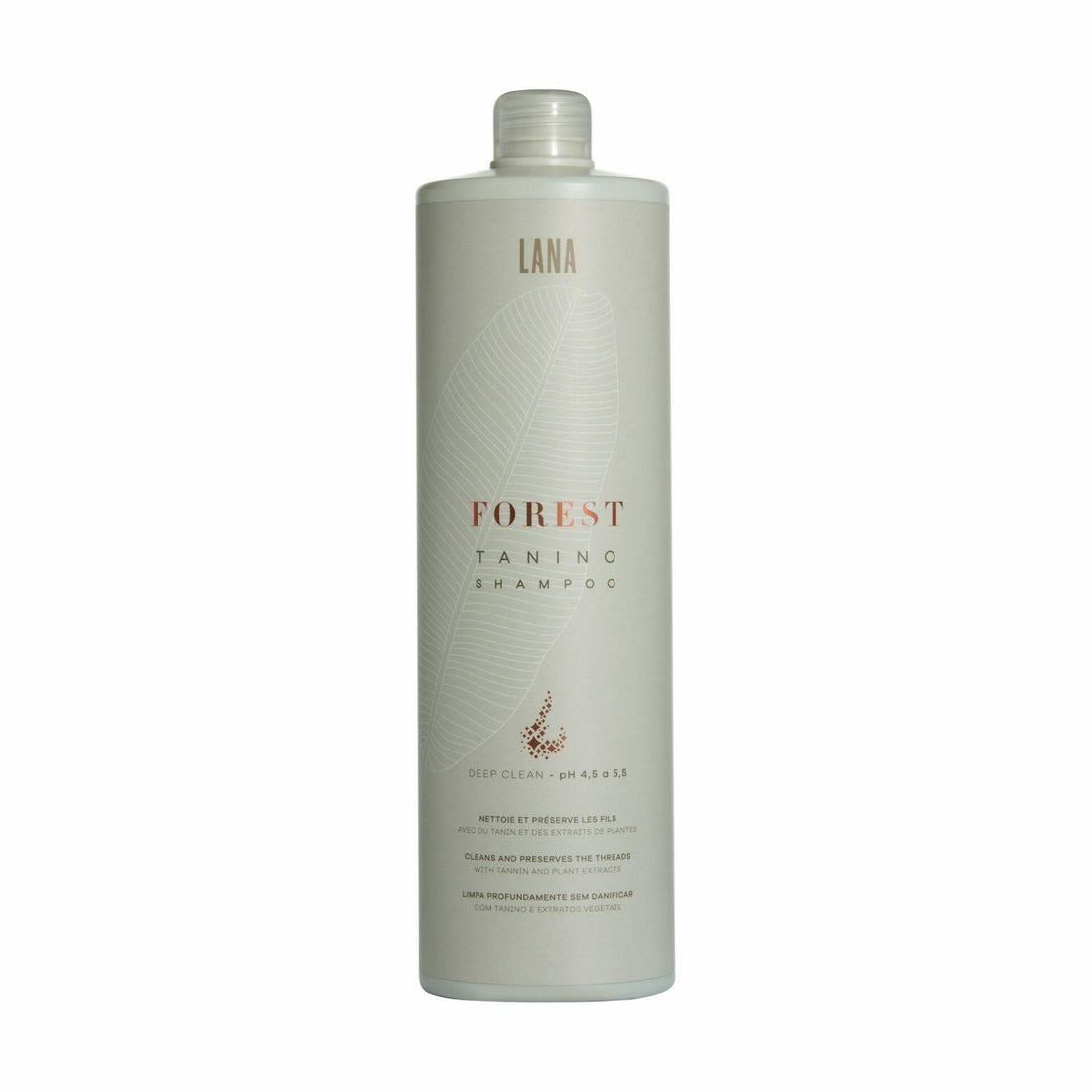 Lana Brasiles | Forest Tanino Deep Clean Shampoo | Repair And Shine | 1000 ml / 33.8 fl.oz - BUY BRAZIL STORE