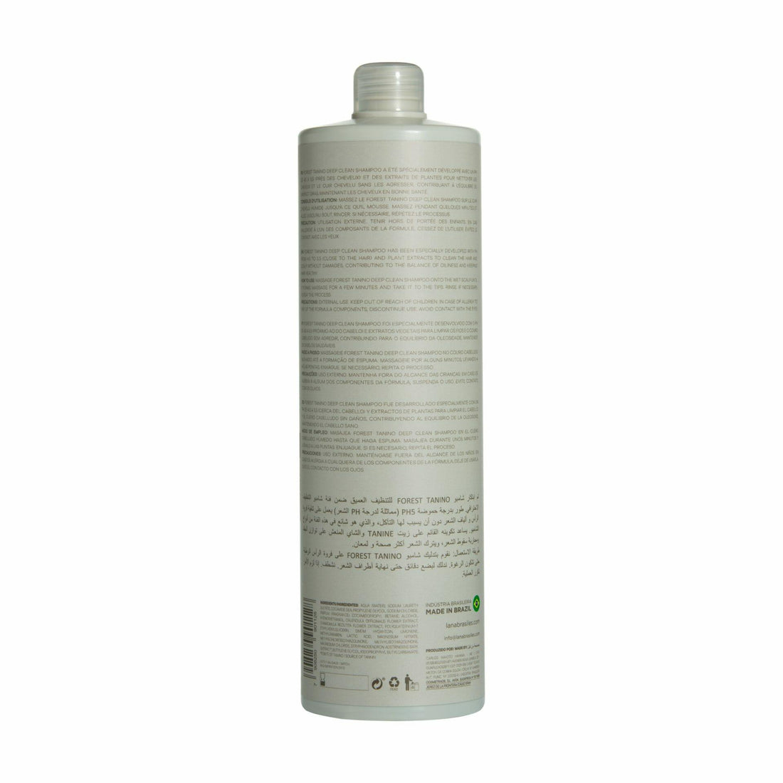 Lana Brasiles | Forest Tanino Deep Clean Shampoo | Repair And Shine | 1000 ml / 33.8 fl.oz - BUY BRAZIL STORE