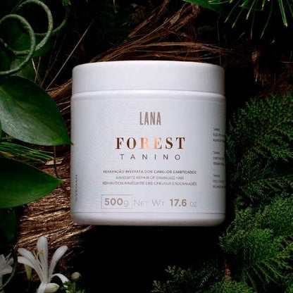 Lana Brasiles | Forest Tanino Repair Mask | Immediate Repair Of Damaged Hair | (500 gr / 17.6 oz.) - BUY BRAZIL STORE