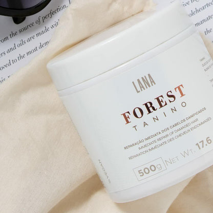 Lana Brasiles | Forest Tanino Repair Mask | Immediate Repair Of Damaged Hair | (500 gr / 17.6 oz.) - BUY BRAZIL STORE