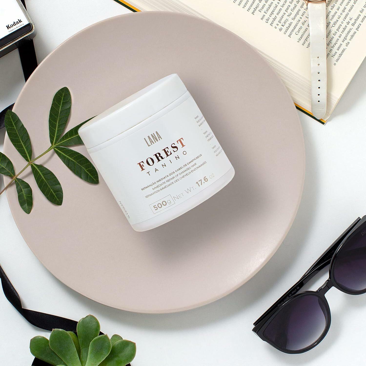 Lana Brasiles | Forest Tanino Repair Mask | Immediate Repair Of Damaged Hair | (500 gr / 17.6 oz.) - BUY BRAZIL STORE