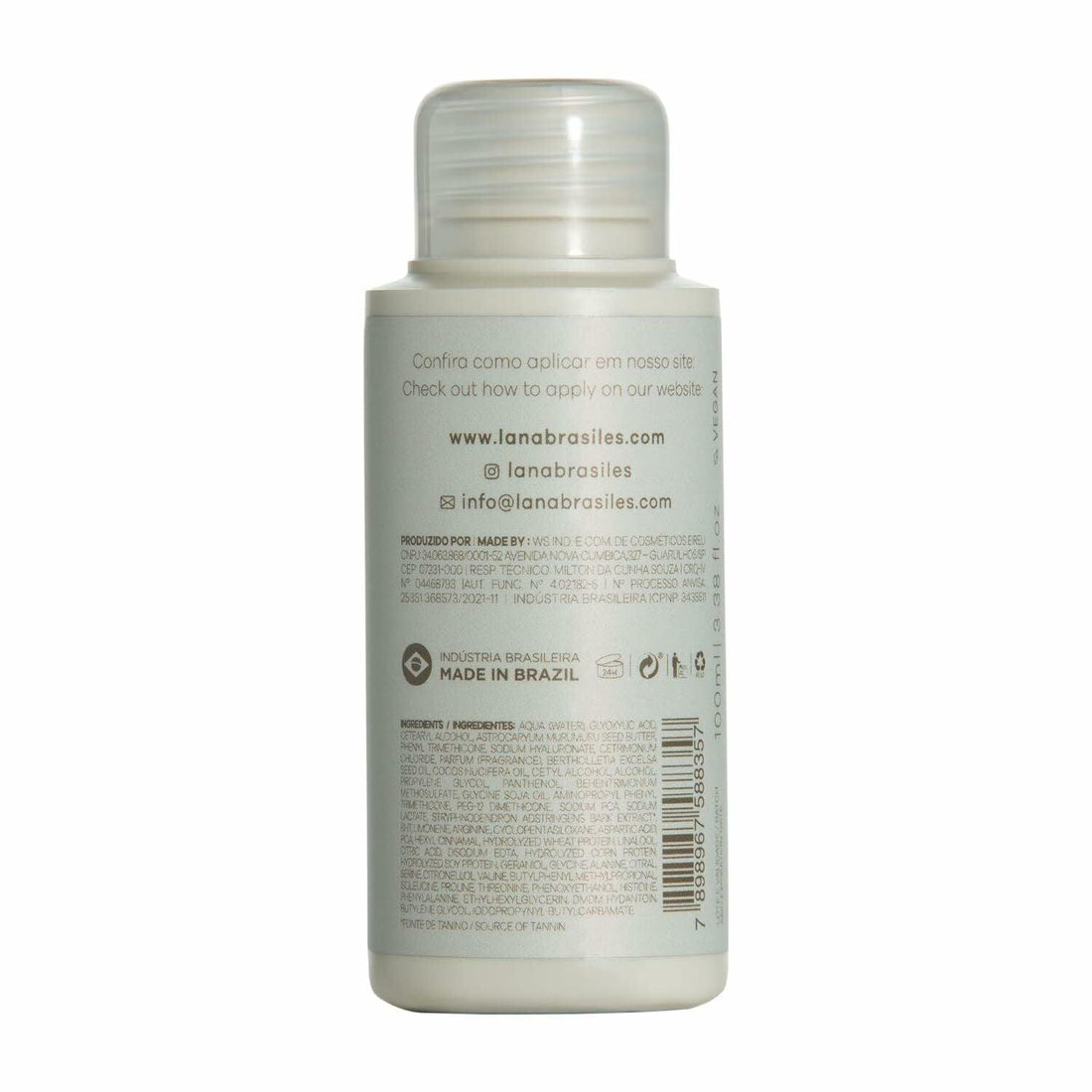 Lana Brasiles | Tropical Coconut Smoothing Hair Treatment | All Hair Types | Smooth And Natural | (100 ml / 3.38 fl.oz.) - BUY BRAZIL STORE