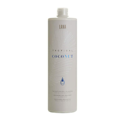 Lana Brasiles | Tropical Coconut Smoothing Hair Treatment | All Hair Types | Smooth And Natural | (1000 ml / 33.8 fl.oz.) - BUY BRAZIL STORE