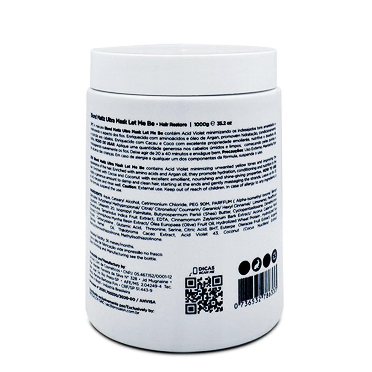 Let me be, Blond Matiz Ultra, Hair Mask For Hair, 500g - BUY BRAZIL STORE