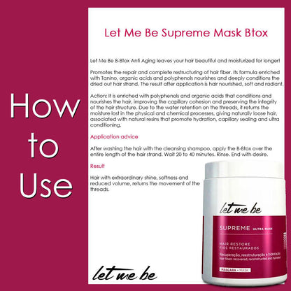 Let me be, Supreme Ultra, Hair Mask For Hair, 1Kg - BUY BRAZIL STORE