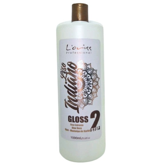 Loriss Professional, Indianogloss 2, Après-shampoing réparateur pour cheveux, 1L