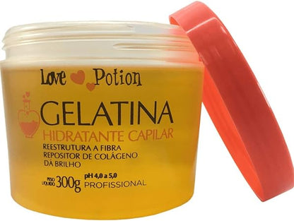 Love Potion, Gelatina Hidratante Capilar, Hair Mask For Hair, 300g