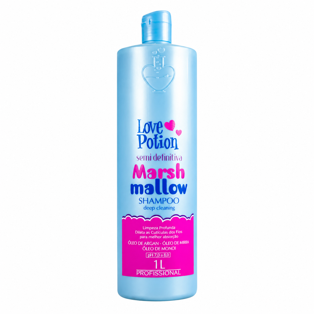 Love Potion, Marshmallow, Deep Cleansing Shampoo For Hair, 500ml