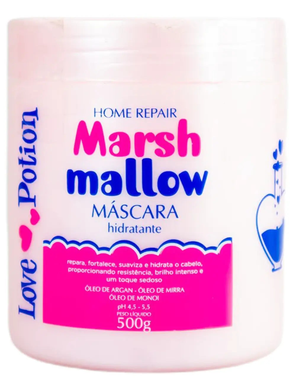 Love Potion, Marshmallow, Hair Mask For Hair, 500g
