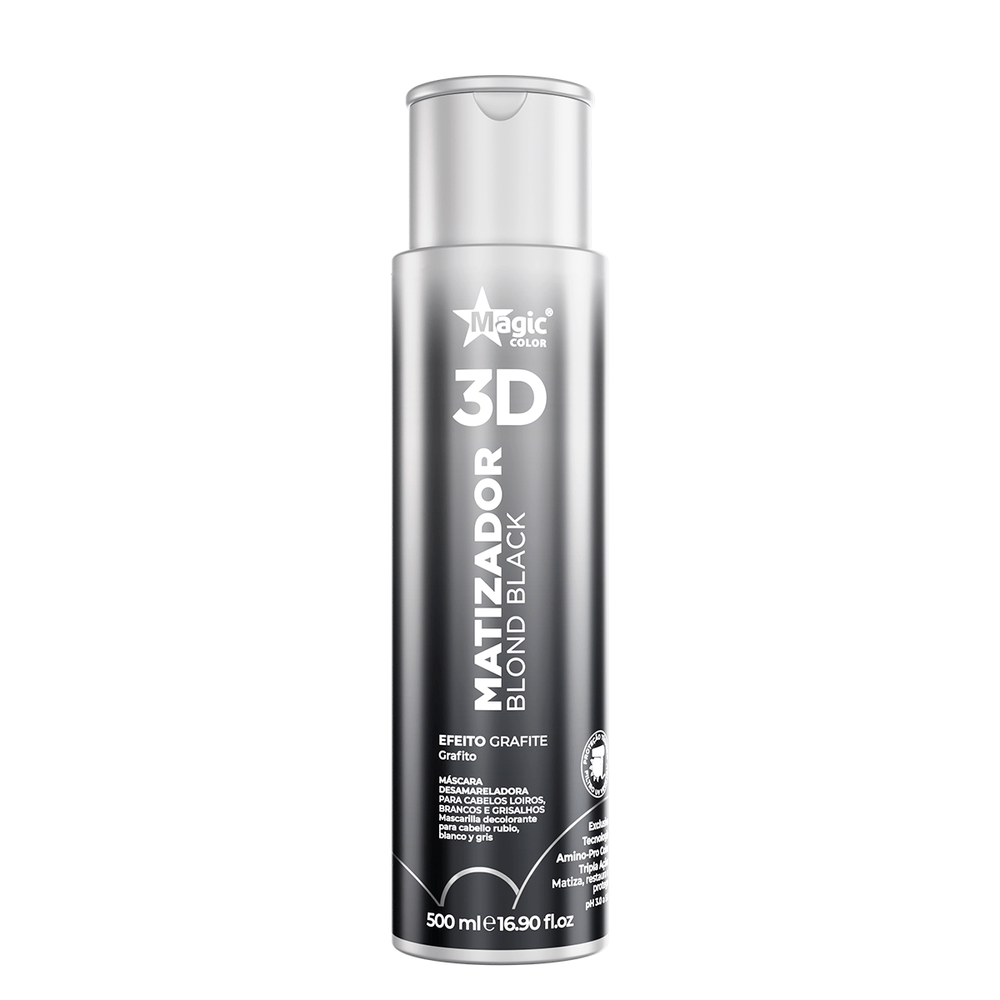 Magic Color, Gloss Matizador 3D Blond Black, Hair Mask For Hair, 500ml