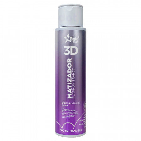 Magic Color, Gloss Matizador 3D Platinum Branco, Hair Mask For Hair, 500ml