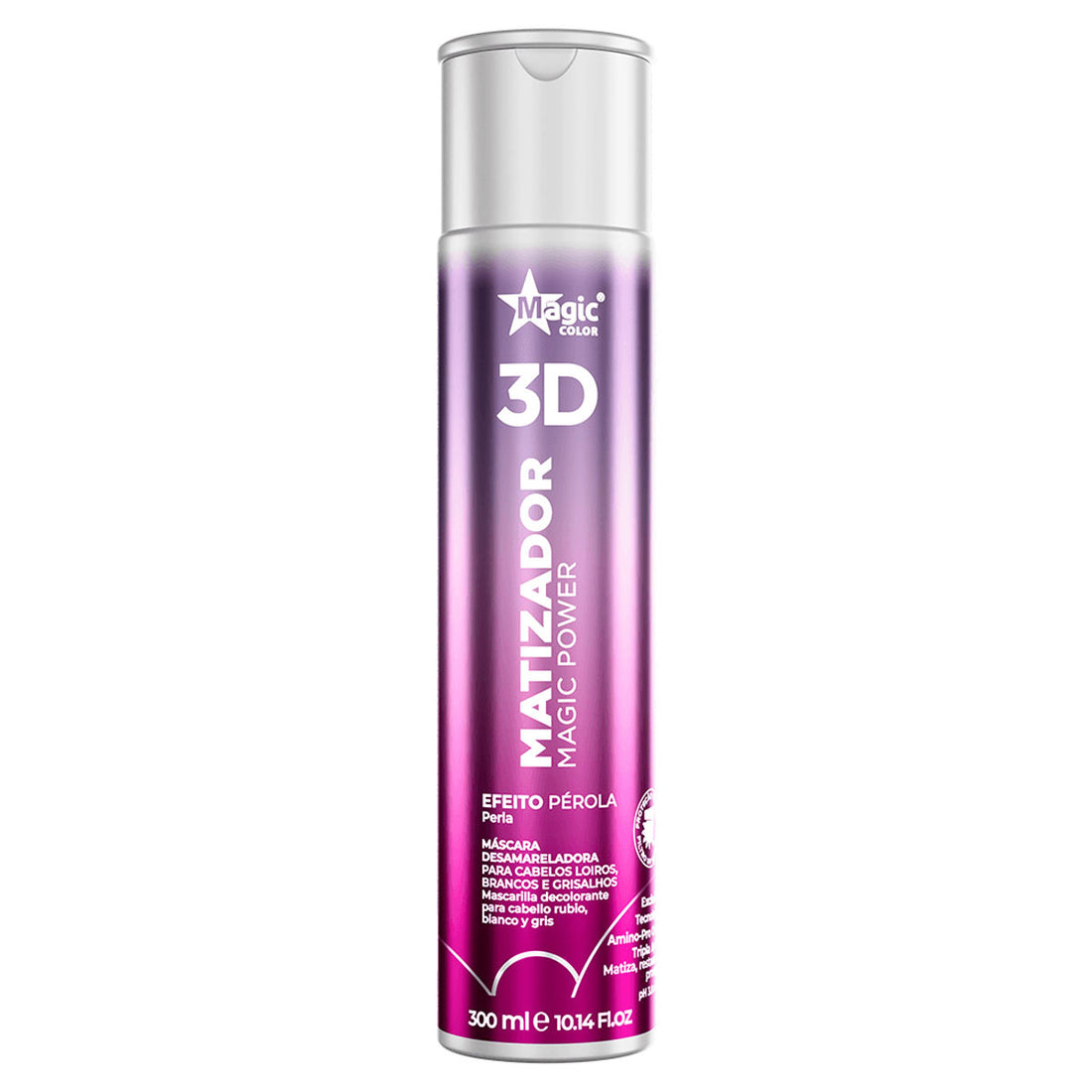 Magic Color, Matizador 3D Magic Power, Efeito Pérola, Hair Mask For Hair, 300ml