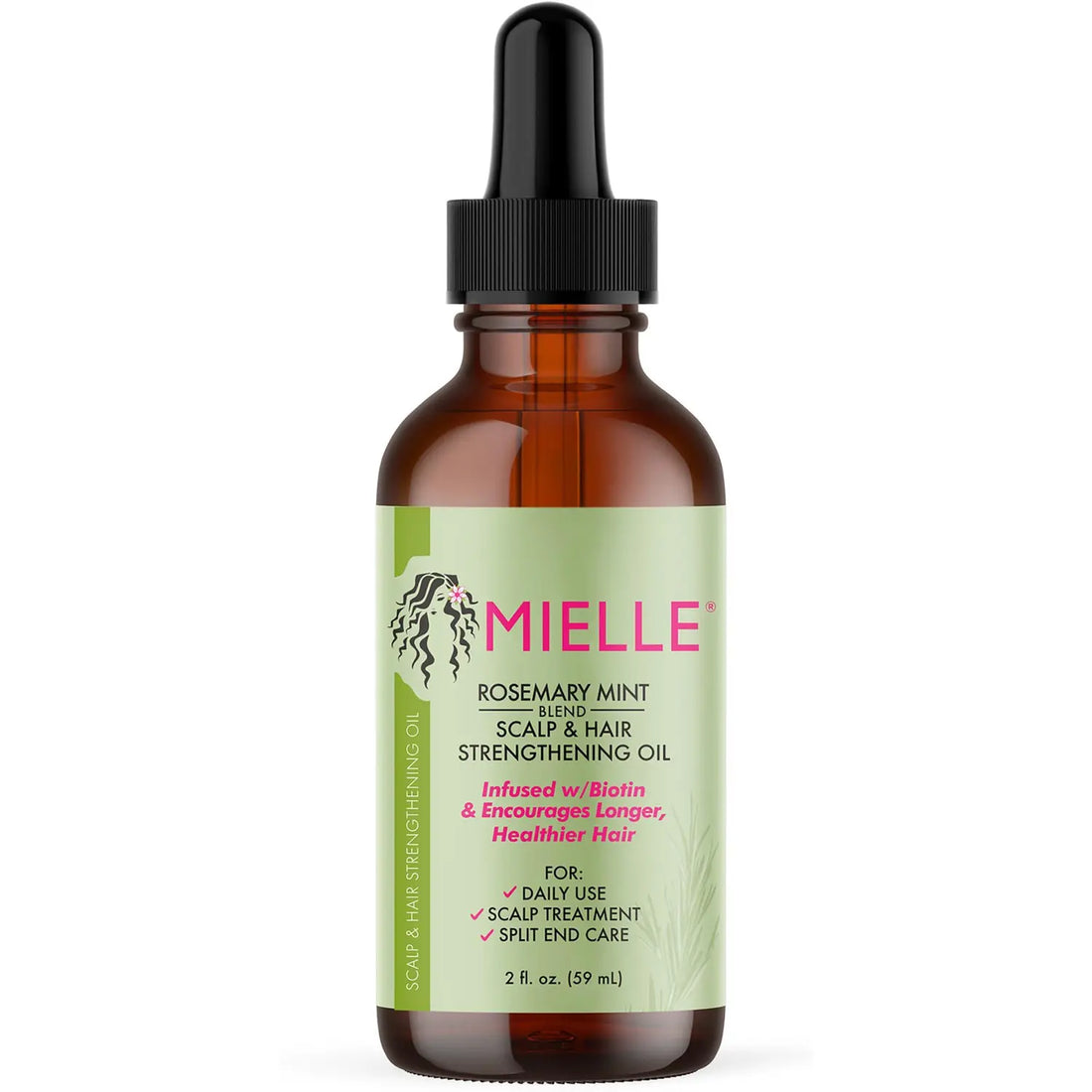 Mielle, Rosemary Mint Oleo Fortalecedor, Finishing Oil for Hair, 59ml