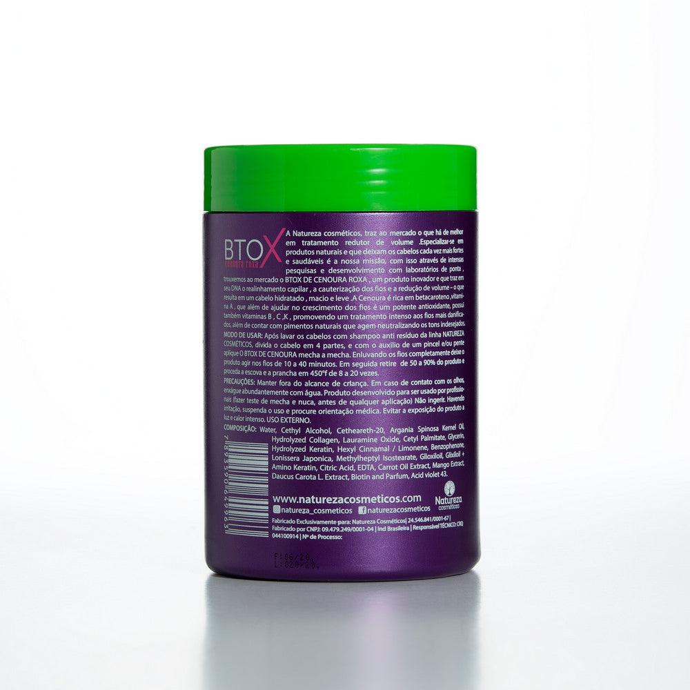 Natureza Cosmeticos, Btx Cenoura Roxa Blond Platinum, Hair Mask For Hair, 1kg - BUY BRAZIL STORE