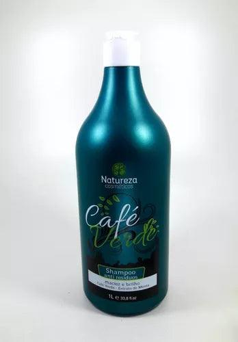 Natureza Cosmeticos Kit Escova de Cafe Verde Smoothing Protein 2x 1L | 33.8 oz - BUY BRAZIL STORE